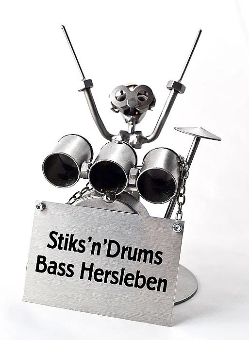 Schraubenmännchen Schlagzeuger oder Drummer