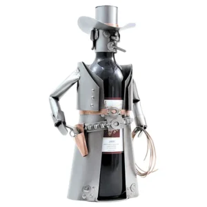 Weinflaschenhalter mit Motiv - Cowboy -