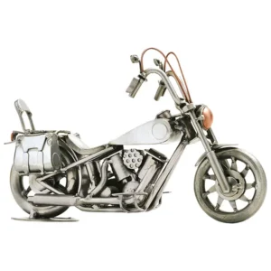 Metallfahrzeug Motorrad mit Satteltasche