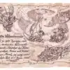 Kunstbild Weltenbummler auf Antikpapier im A4-Format