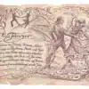 Hobbybild Tanzen auf Antikpapier im A4-Format