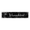 Schild Frohe Weihnacht oder mit eigenem Wunschtext - Farbe schwarz - Format 15 x 3