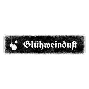 Schild Schneeflöckchen mit Wunschtext - Farbe schwarz - Format 30 x 7