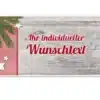 Hüttendeko-Schild mit Wunschtext und Tannenzweig - 300 x 150mm