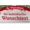 Hüttendeko-Schild mit Wunschtext und Banderole - 300 x 150mm
