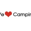 Aufkleber - We love Camping - 30 cm