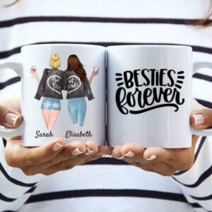 Beste Freundinnen - Personalisierte Tasse (2 Personen)