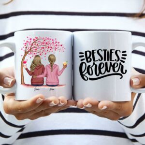 Beste Freundinnen (bis zu 5 Frauen) - Personalisierte Tasse