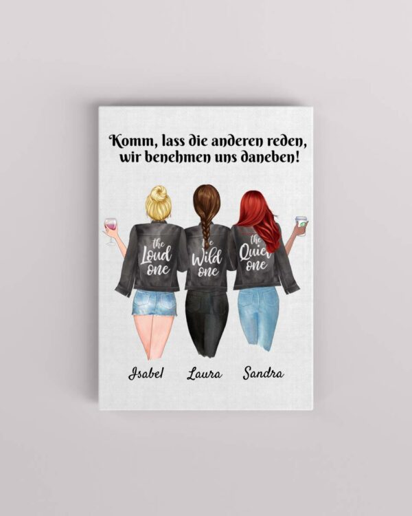 Beste Freundinnen - Personalisierter Kunstdruck (Poster
